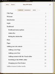 Easy WP Guide Table of Contents on the Apple iPad