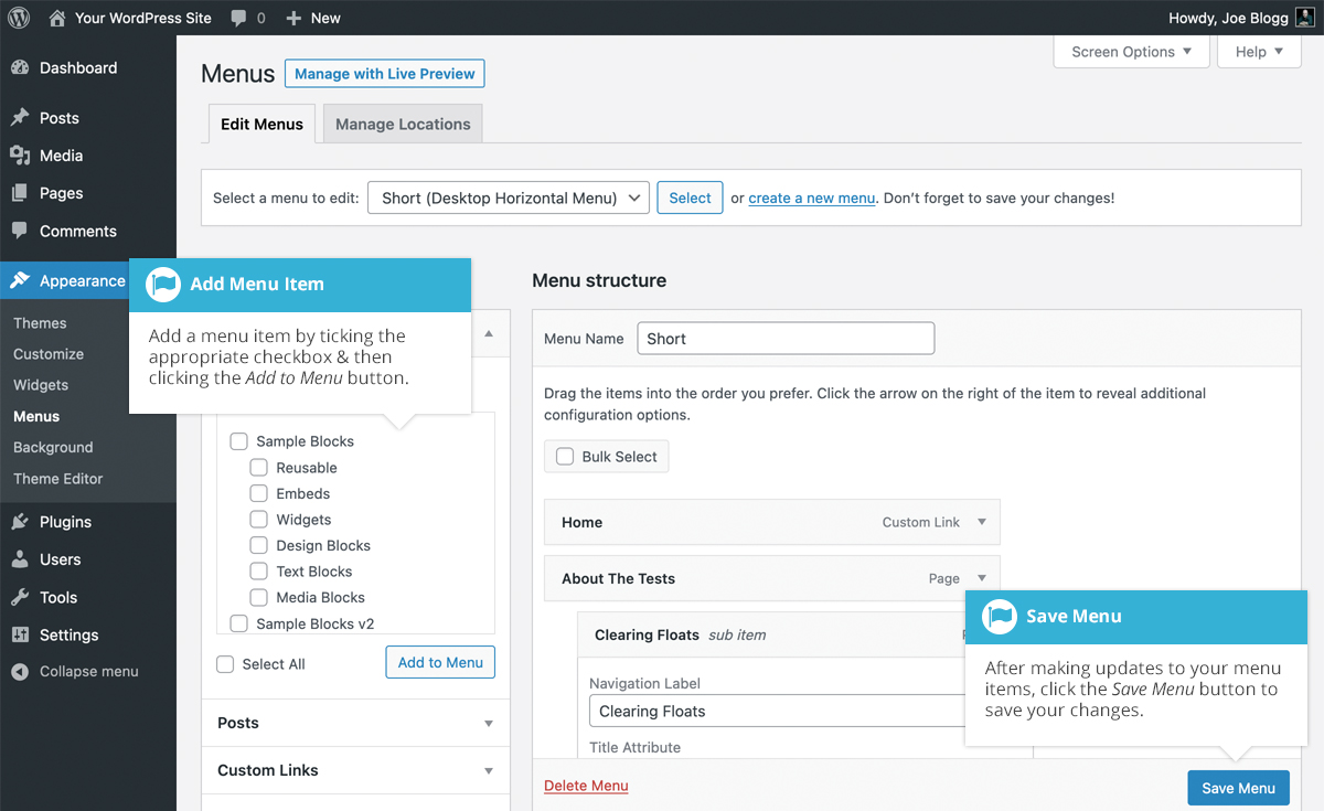 How To Add New Menu Location In Wordpress