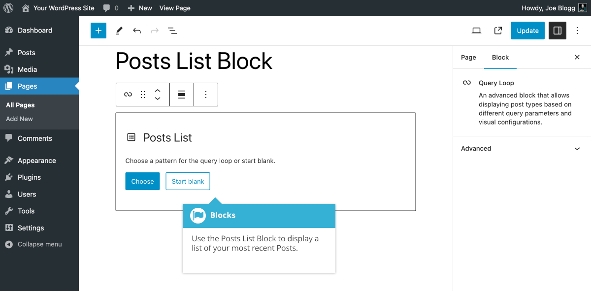 Posts List Block