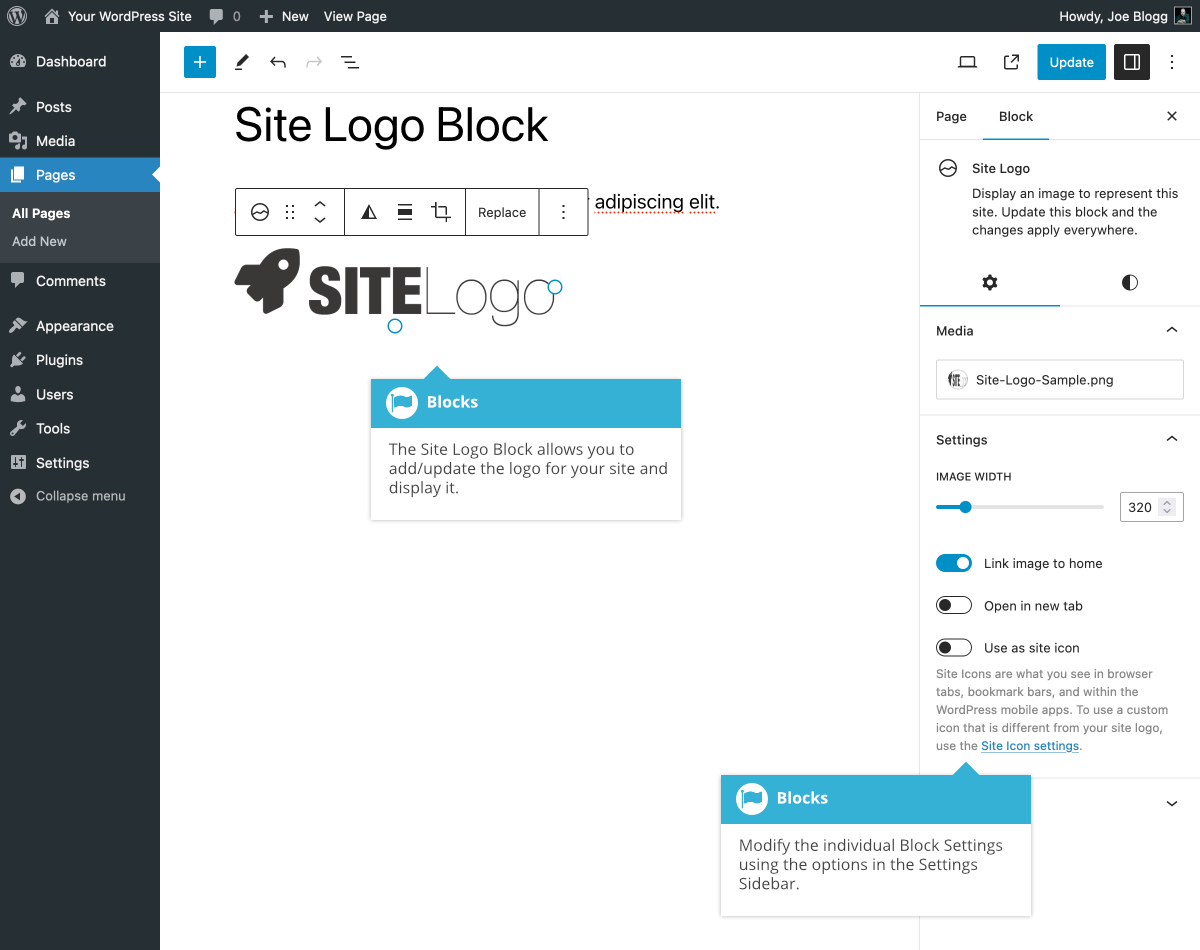 Site Logo Block