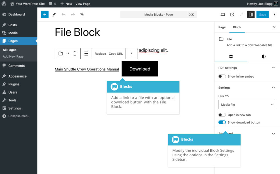 File Block - Easy WP Guide